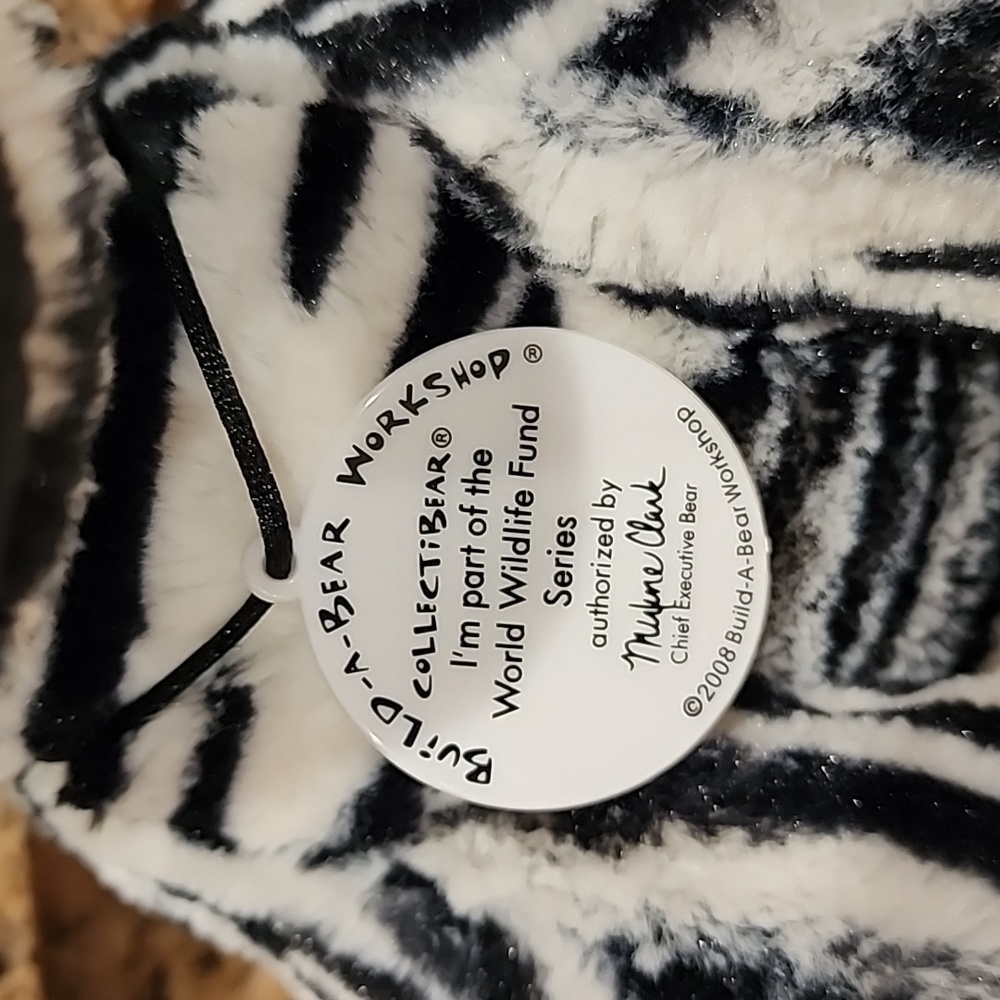 Build-A-Bear WWF Zebra - Picture 2 of 7